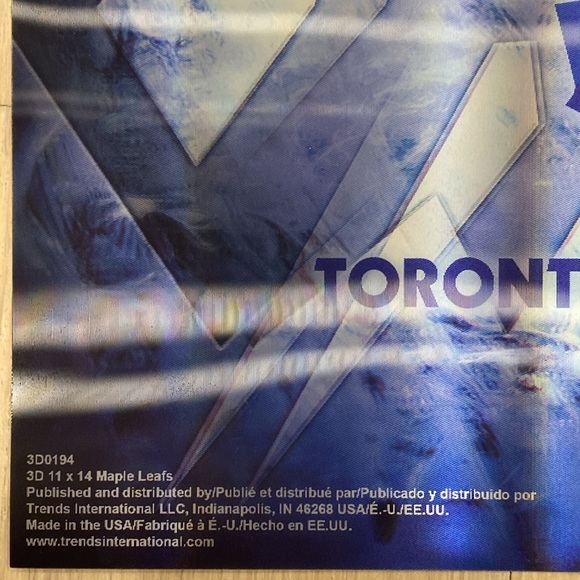 Toronto Maple Leafs NHL 3D Poster 11x14 - Picture 3 of 6